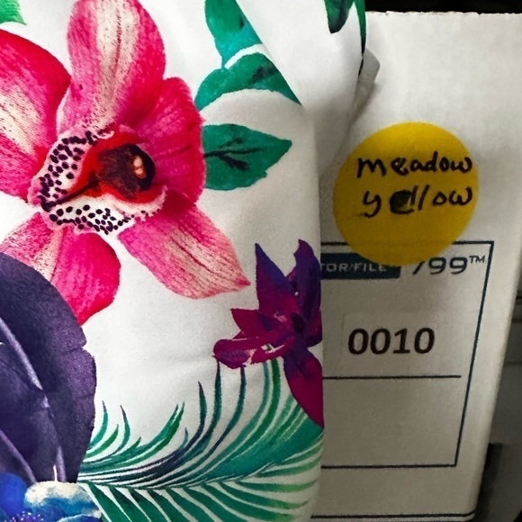 Island Escape Tankini Swimsuit Top Underwire Removable Pads Floral 8 Full Bust - Picture 13 of 13